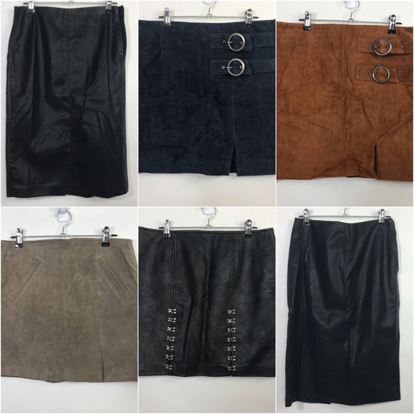 Blank NYC NWT Flawed Suede & Leather Skirts DIY Project Box 2 - Picture 2 of 8